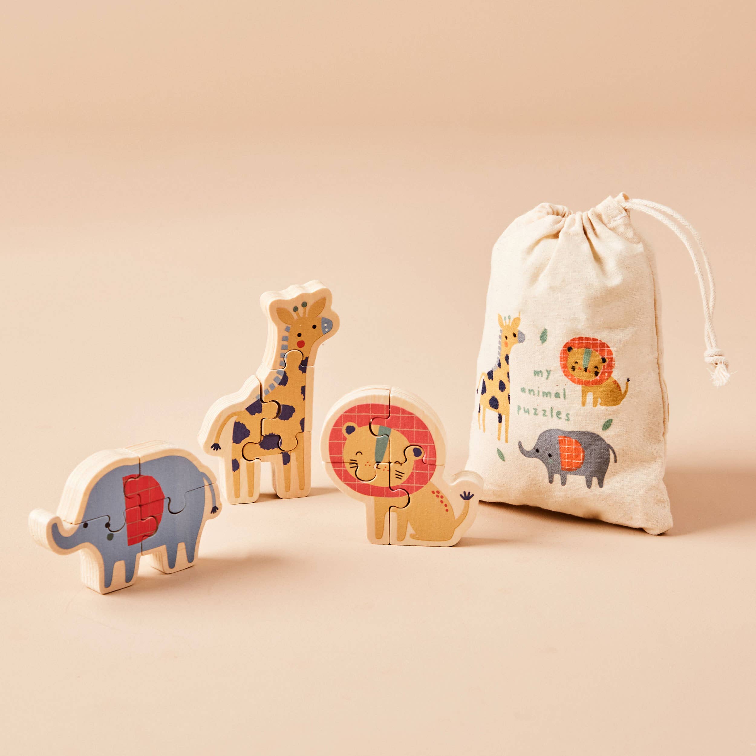 Just Bee Kids Set of Safari Puzzles FSC